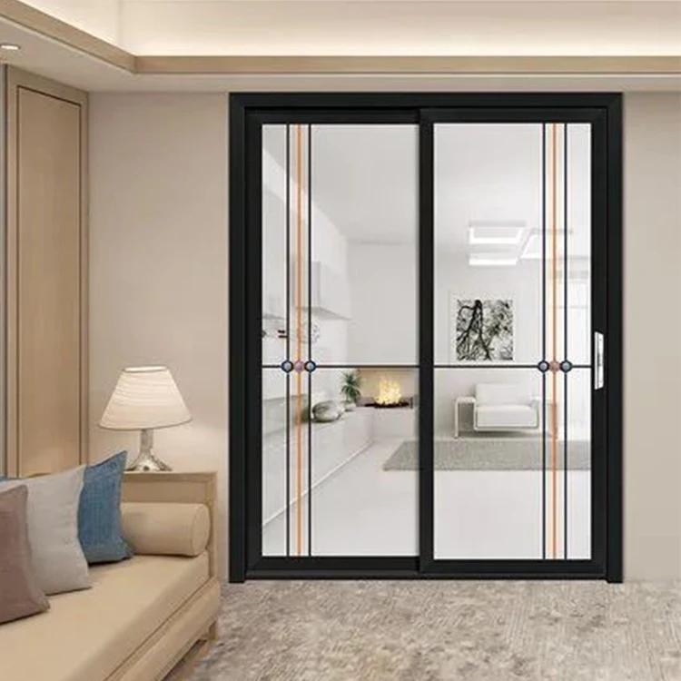 Strip Black Sliding Door 2